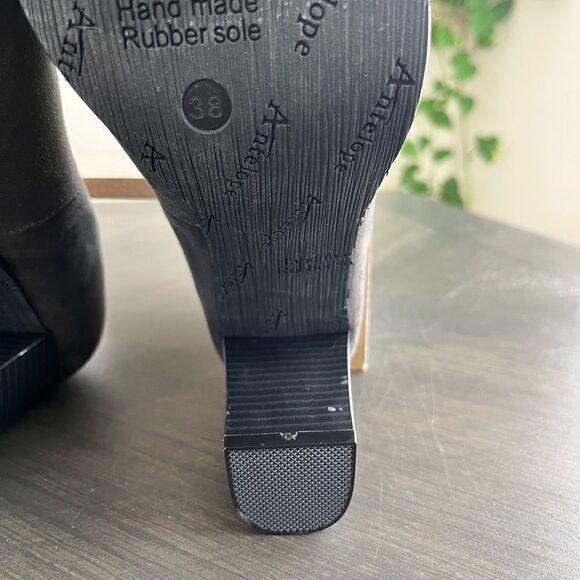 ANTELOPE 509 Metallic Pump in Gray Suede Leather - Picture 14 of 14